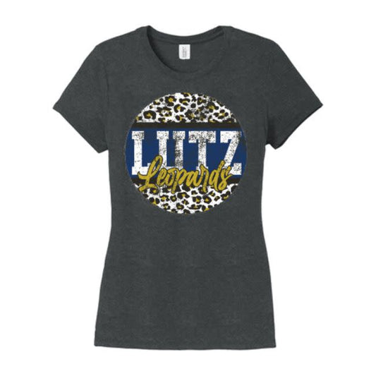 *Lutz K-8 Girly Cheetah Spirit Tee